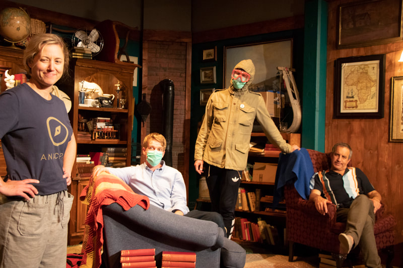 Eve Danzeisen,  Luke McClure, Stephen Tyler Howell and Bruce Nozick in Boxing Lessons, written by John Bunzel, directed by Jack Stehlin at The New American Theatre. Photo: Jeannine Wisnosky Stehlin