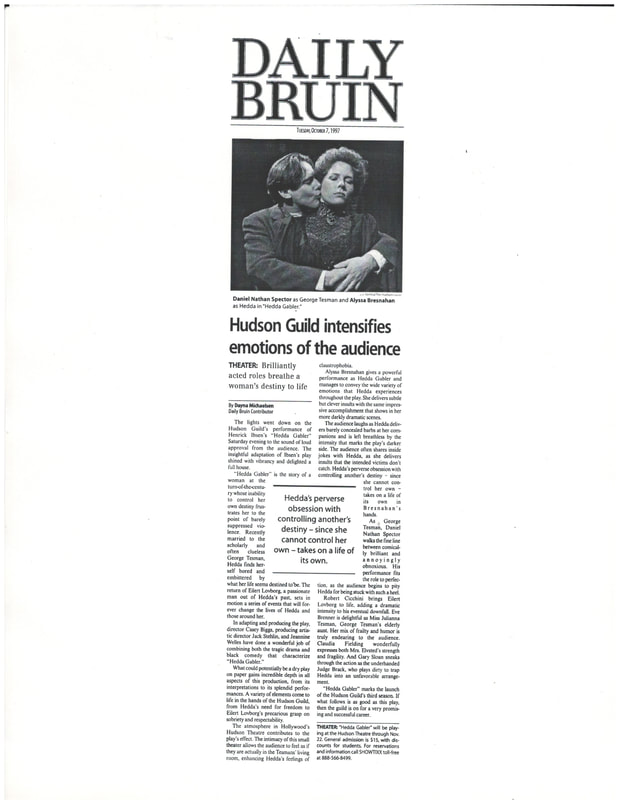 Hedda Gabler review Daily Bruin
