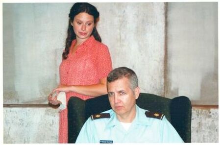Katie Lowes and Jack Stehlin in Harm's Way